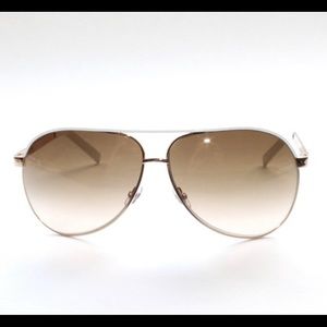 GUCCI GG 1827/S BNCIS Pilot Aviator Gold White